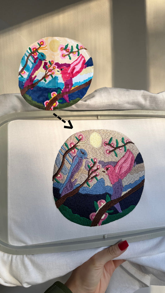 Existing design embroidery